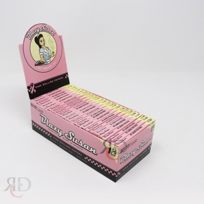 BLAZY SUSAN 1 1/4 PINK ROLLING PAPERS - 50CT/ DISPLAY
